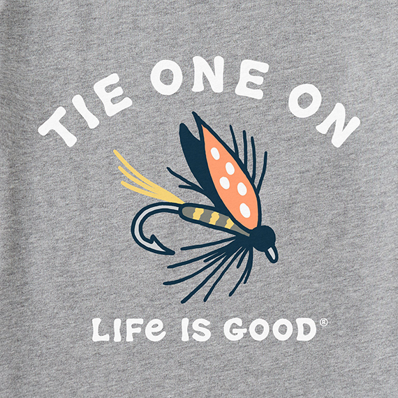 Life is Good Men's Long Sleeve Crusher Tee - Tie One On