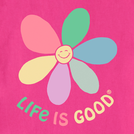 Life is Good Toddler Crusher Tee - Happy Daisy