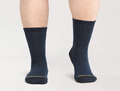 Wide Open by Darn Tough Men's Solid Cushioned Micro Crew Socks