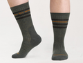 Wide Open by Darn Tough Men's Vintage Stripe Cushioned Crew Socks