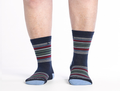 Wide Open by Darn Tough Men's Multi Stripe Cushioned Micro Crew Socks