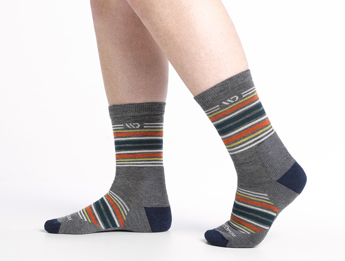 Wide Open by Darn Tough Men's Multi Stripe Cushioned Micro Crew Socks