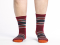 Wide Open by Darn Tough Men's Multi Stripe Cushioned Micro Crew Socks