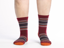 Wide Open by Darn Tough Men's Multi Stripe Cushioned Micro Crew Socks