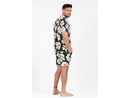 Salty Weekend Men's Floral Print Short Sleeve Button Down Shirt