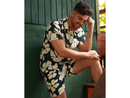 Salty Weekend Men's Floral Print Short Sleeve Button Down Shirt