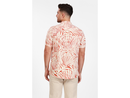 Salty Weekend Men's Seashell Print Short Sleeve Button Down Shirt