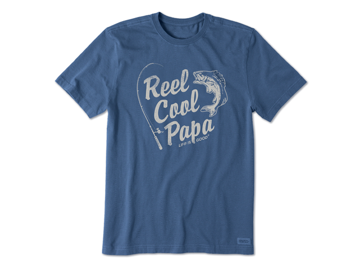 Life is Good Men's Crusher Tee - Reel Cool Papa