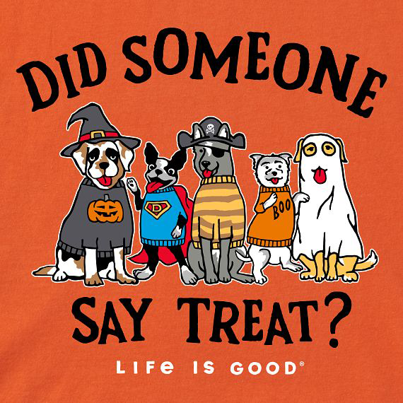 Life is Good Kids' Crusher Tee - Did Someone Say Treat?