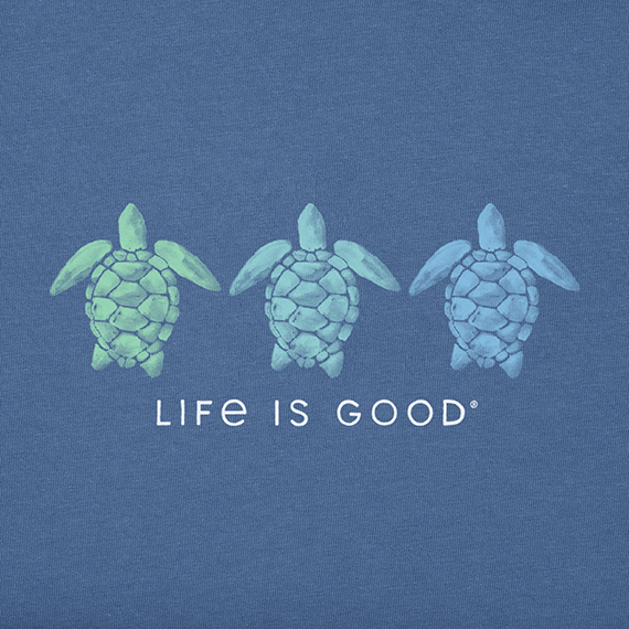 Life is Good Women's Crusher Vee - Tres Turtles
