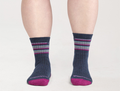 Wide Open by Darn Tough Women's Multi Stripe Cushioned Micro Crew Socks