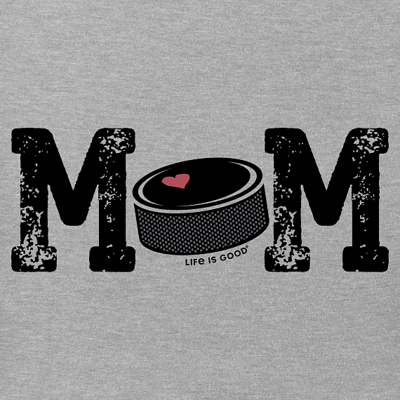 Life is Good Women's Crusher Vee - Hockey Puck Mom