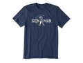 Life is Good Men's Crusher Lite Tee - Iron Man Golfer