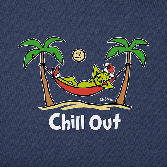 Life is Good x Dr. Seuss Women's Crusher Tee - Chill Out Grinch Hammock