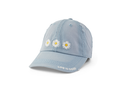 Life is Good Sunwashed Chill Cap - Three Painted Daisies