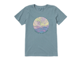 Life is Good Women's Crusher Tee - Take Me to the Ocean Watercolor
