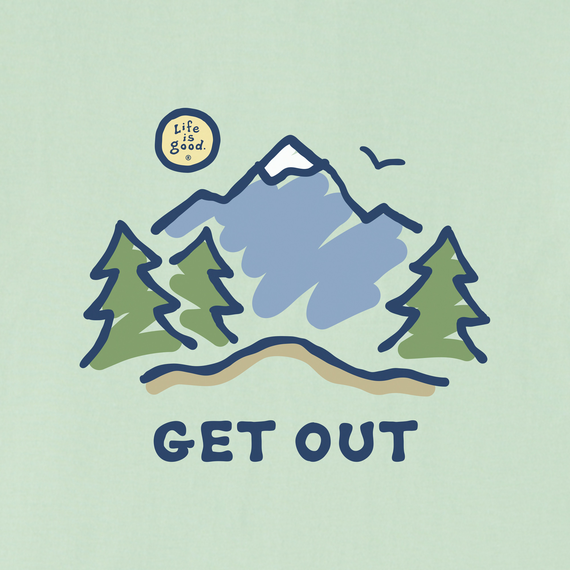 Life is Good Women's Crusher Tee - Get Out Mountain