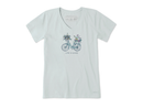 Life is Good Women's Crusher Vee - Bike Flower Baskets