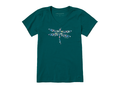 Life is Good Women's Crusher Vee - Dragonfly Flowers