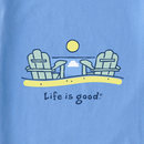 Life is Good Women's Crusher Vee - Beach Adirondacks