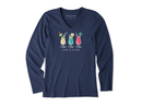 Life is Good Women's Long Sleeve Crusher Lite Vee - 3 Cocktails