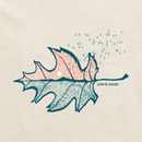 Life is Good Women's Long Sleeve Crusher Lite Vee - Autumn Leafscape