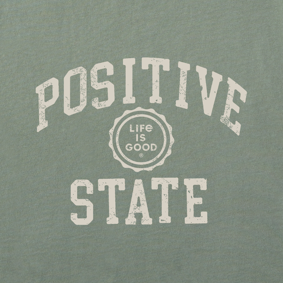 Life is Good Men's Long Sleeve Crusher Tee - Positive State