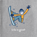 Life is Good Men's Long Sleeve Crusher Tee - Jake Snowboarding