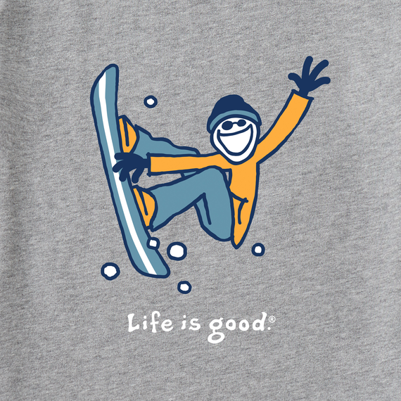 Life is Good Men's Long Sleeve Crusher Tee - Jake Snowboarding