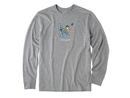 Life is Good Men's Long Sleeve Crusher Tee - Jake Snowboarding