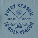 Life is Good Men's Long Sleeve Crusher Tee - Every Season Is Golf Season
