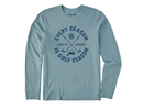 Life is Good Men's Long Sleeve Crusher Tee - Every Season Is Golf Season