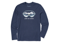 Life is Good Men's Long Sleeve Crusher Tee - Après Goggles