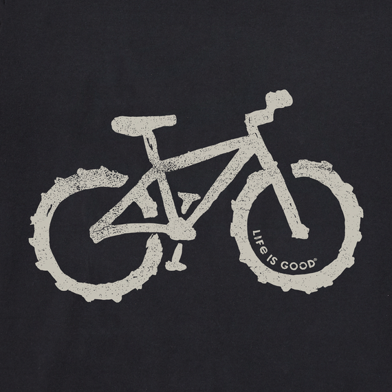 Life is Good Men's Crusher Lite Tee - Fat Tire Mountain Bike