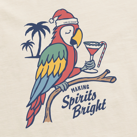 Life is Good Men's Crusher Lite Tee - Holiday Parrot