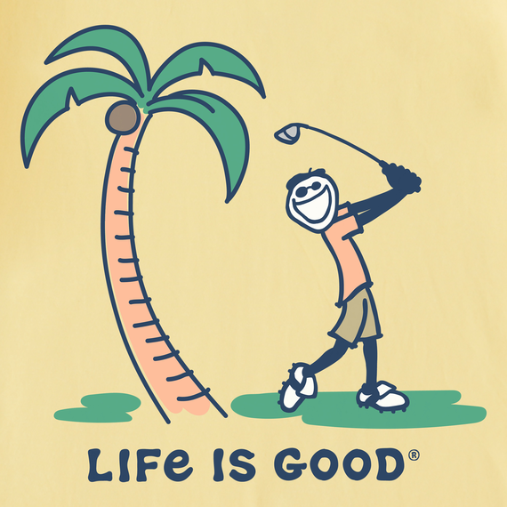 Life is Good Men's Crusher Tee - Jake Palm Golf