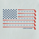 Life is Good Men's Long Sleeve Crusher Lite - Golf Flag