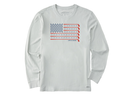 Life is Good Men's Long Sleeve Crusher Lite - Golf Flag