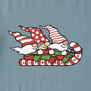 Life is Good Kid's Long Sleeve Crusher Tee - Gnome Toboggan Ride