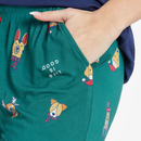 Life is Good Women's Lightweight Sleep Pant - Holiday Pup Pattern