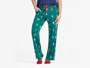 Life is Good Women's Lightweight Sleep Pant - Holiday Pup Pattern