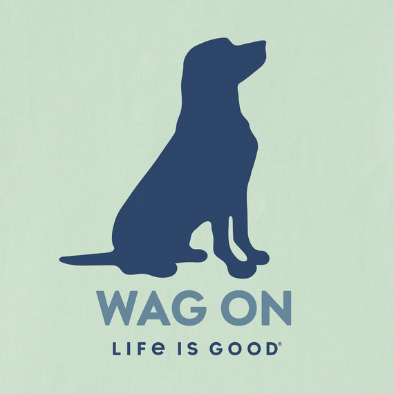 Life is Good Women's Snuggle Up Relaxed Sleep Vee - Wag On Lab