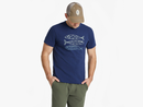 Life is Good Men's Textured Slub Tee - Three Magic Fish