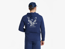 Life is Good Men's Textured Slub Hoodie - USA 1776 Eagle