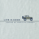 Life is Good Men's Textured Slub Hoodie - Positive Energy ATV