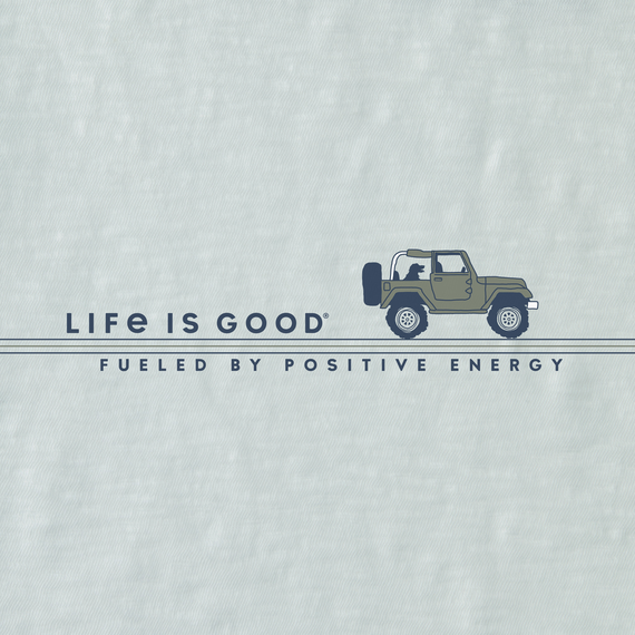 Life is Good Men's Textured Slub Hoodie - Positive Energy ATV