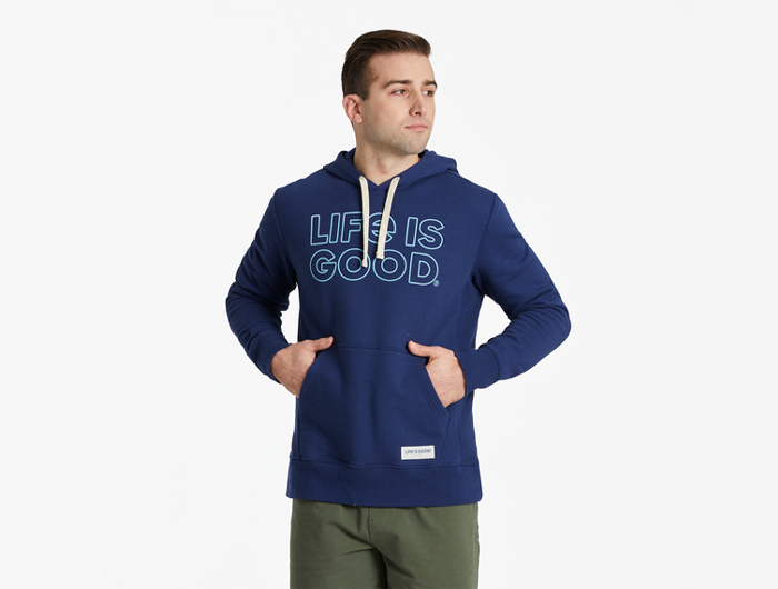 Life is good hoodie mens sale