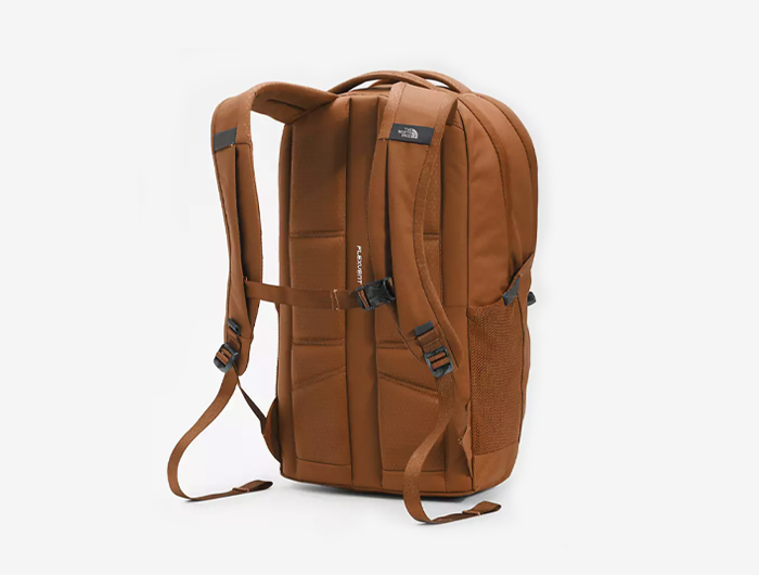 North face backpack leather hotsell