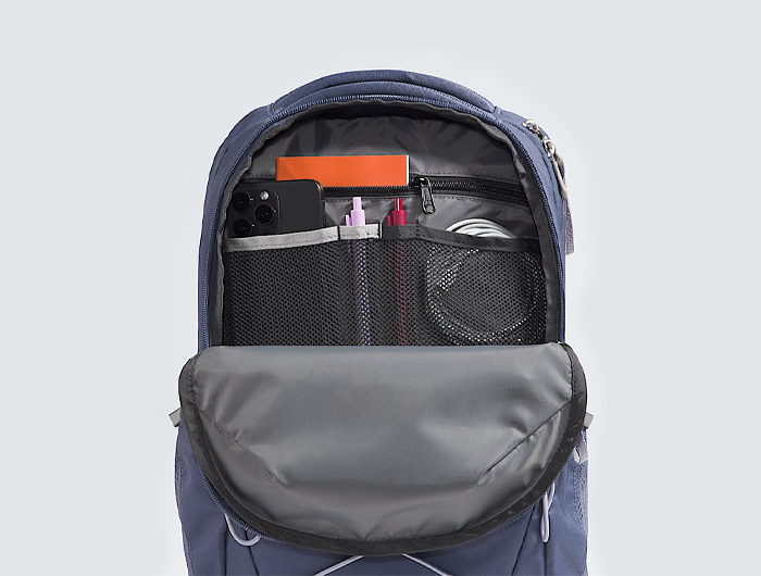 The North Face Women's Jester Backpack Concrete Light Heather/Marina Blue
