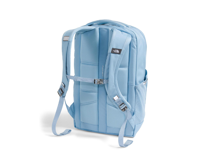 grey north face jester backpack t196 t596 The North Face Women's Jester Backpack Concrete Light Heather/Marina Blue